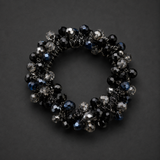Chrystal Pearls mehrfarbig Haar-& Armband