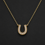 Filigrane Sparkling Hufeisenkette