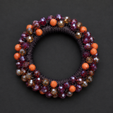 Chrystal Pearls mehrfarbig Haar-& Armband